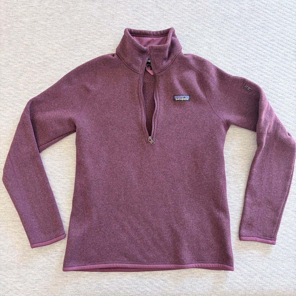 Patagonia Women's Size S Better Sweater Fleece 1/4 Zip Jacket Dark Purple